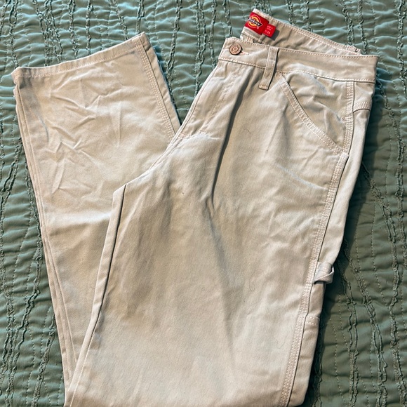 Junior dickies carpenter jeans NWT 7/28 never worn light aqua - Picture 3 of 7